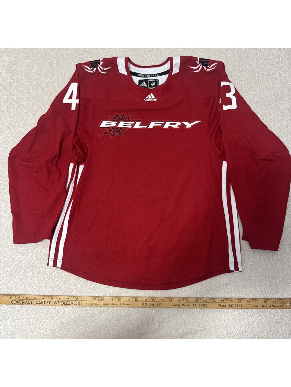Adidas 48 Belfry Hockey Jersey #43 217
